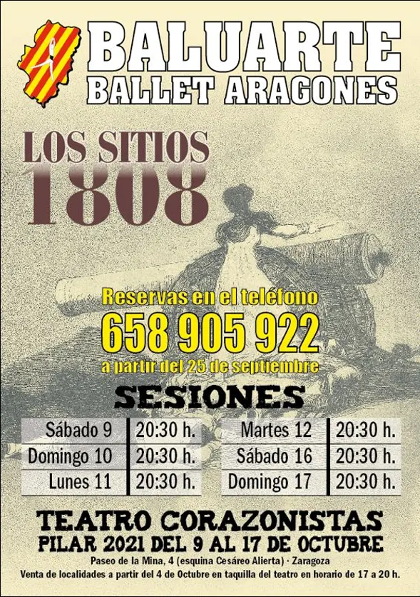 Cartel Los Sitios 1808